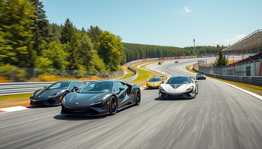C8 Corvette Nürburgring lap times and sleek sports cars on track.