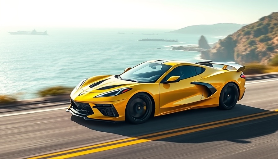 Sleek 2025 Corvette ZR1 racing on coastal road, win a 2025 Corvette ZR1.
