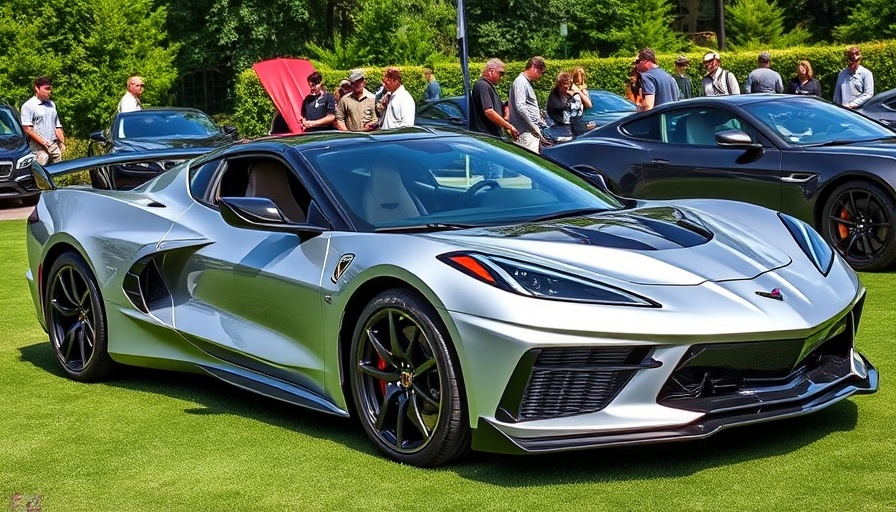 Corvette ZR1X Quail Silver Edition on display at a car show.