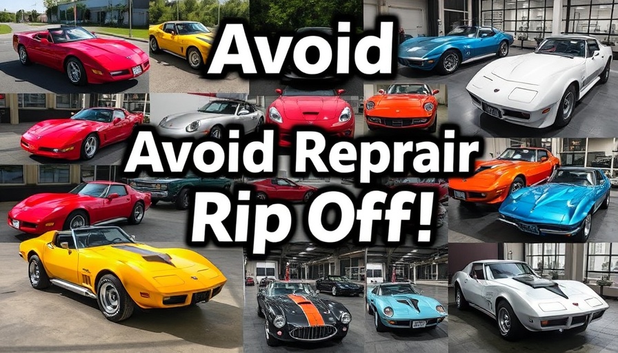 Corvette Repair Tips: Avoid Repair Rip Off with these Corvettes.