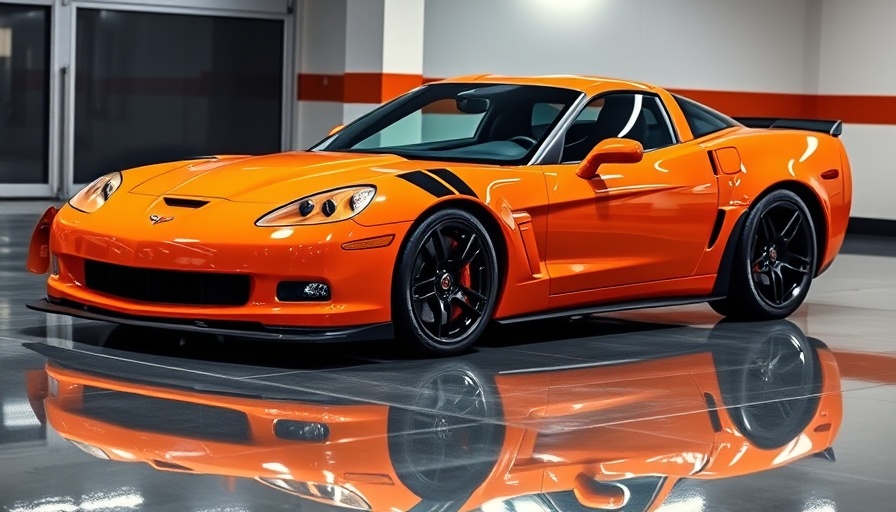 Sleek 2011 Corvette Z06 Carbon Edition parked indoors, sporty design.