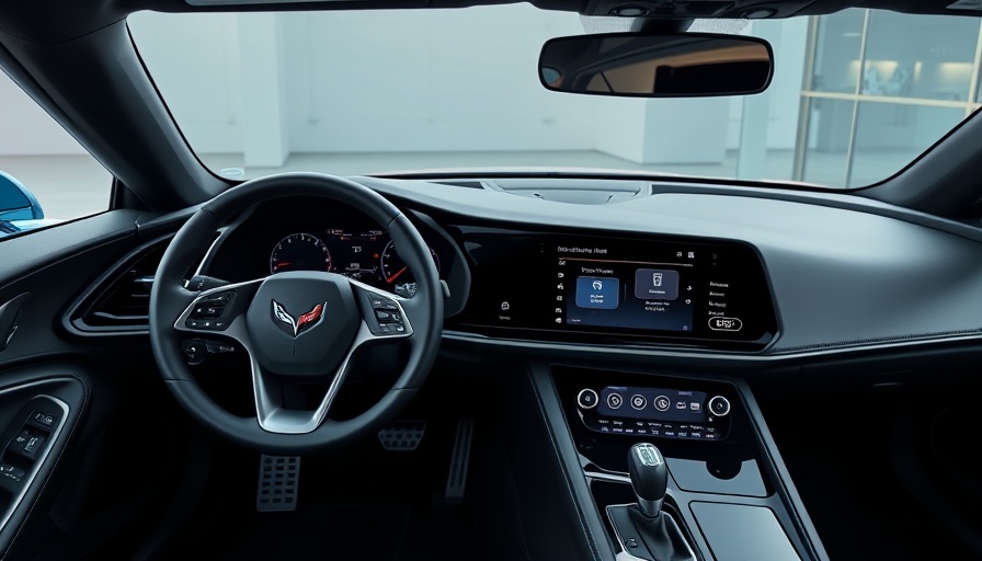 2026 C8 Corvette infotainment system dashboard display.