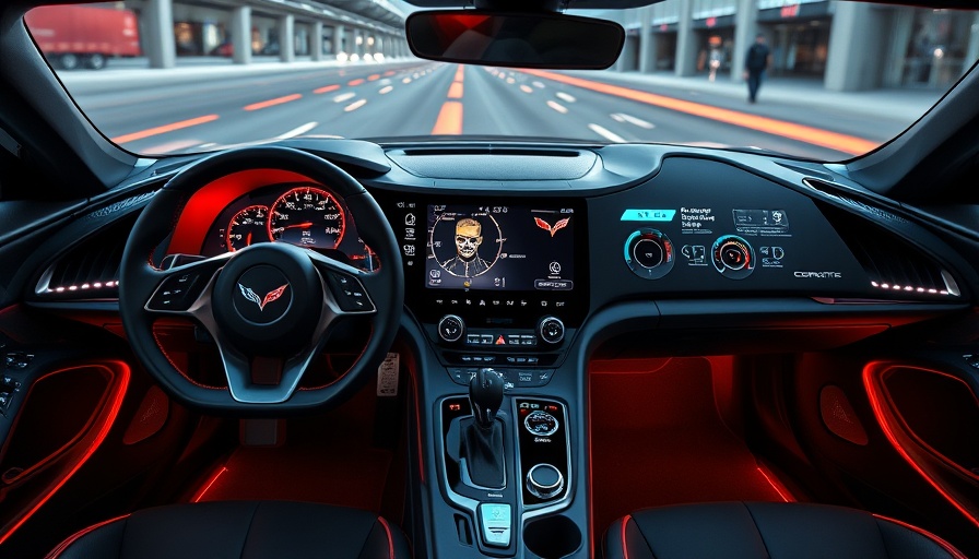 2026 C8 Corvette futuristic dashboard with advanced digital display