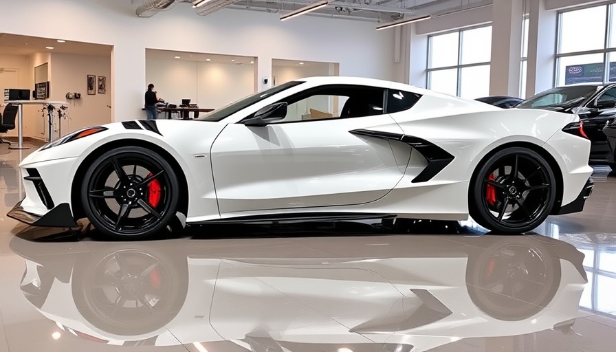 White 2025 Corvette ZR1 for sale in showroom