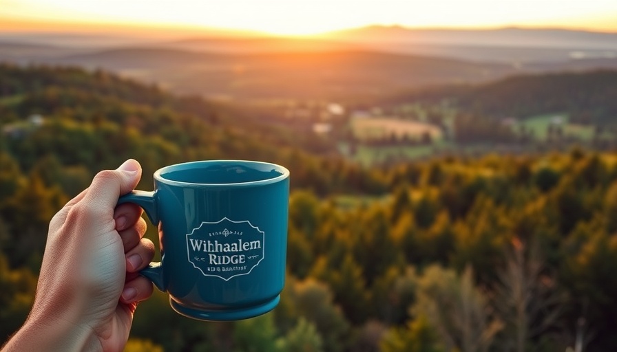 Willamette Valley sunrise with Chehalem Ridge mug in hand.