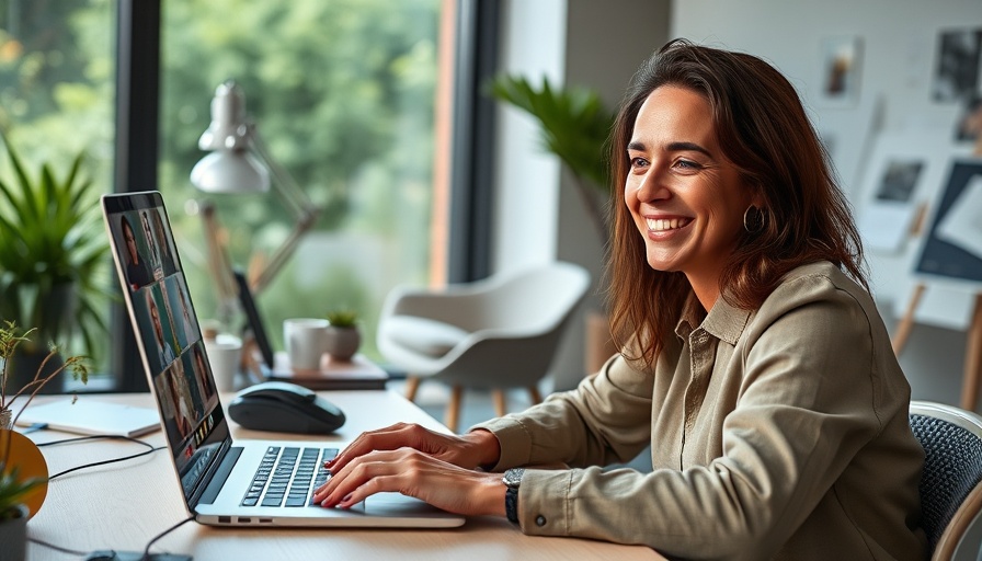 Video call for zero-cost businesses in modern workspace.