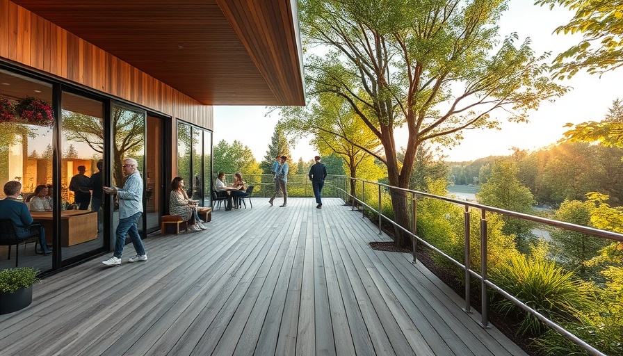 Willamette Valley modern terrace with serene greenery.