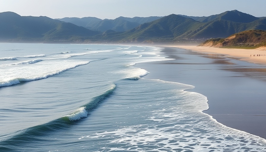 Majestic view of Gower Peninsula with sandy beach and green hills.
