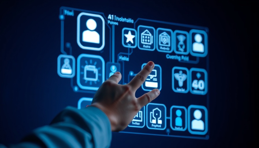 Person using AI publishing interface, digital concept