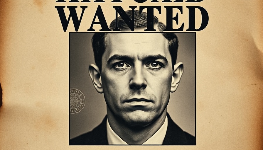 Vintage wanted poster of a historical gangster, exploring gangster history.