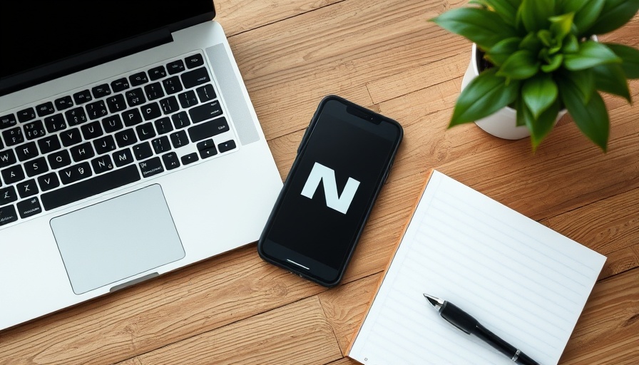 Organized note-taking setup with smartphone and notepad on wooden desk.