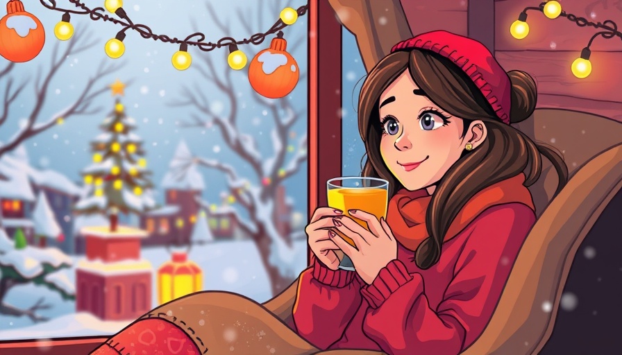 Cozy winter scene for meaningful holidays