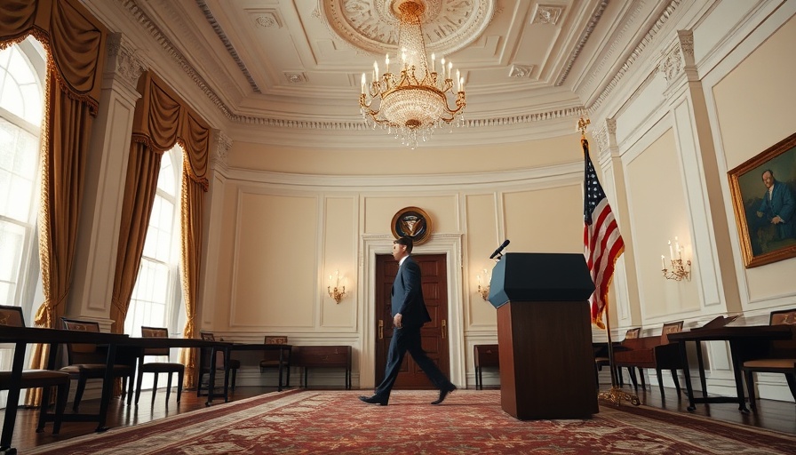 Stately room with podium; context of TikTok ban.