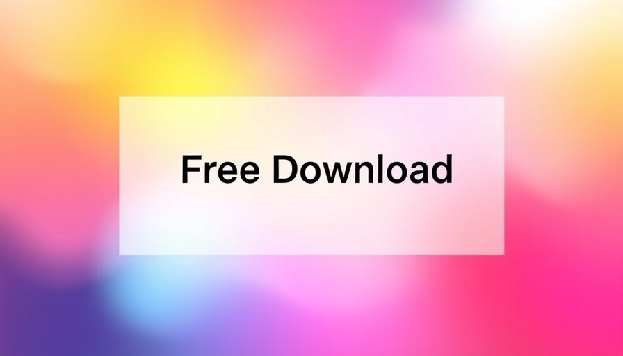 Free download ad with a self-discovery journey theme on a colorful background.