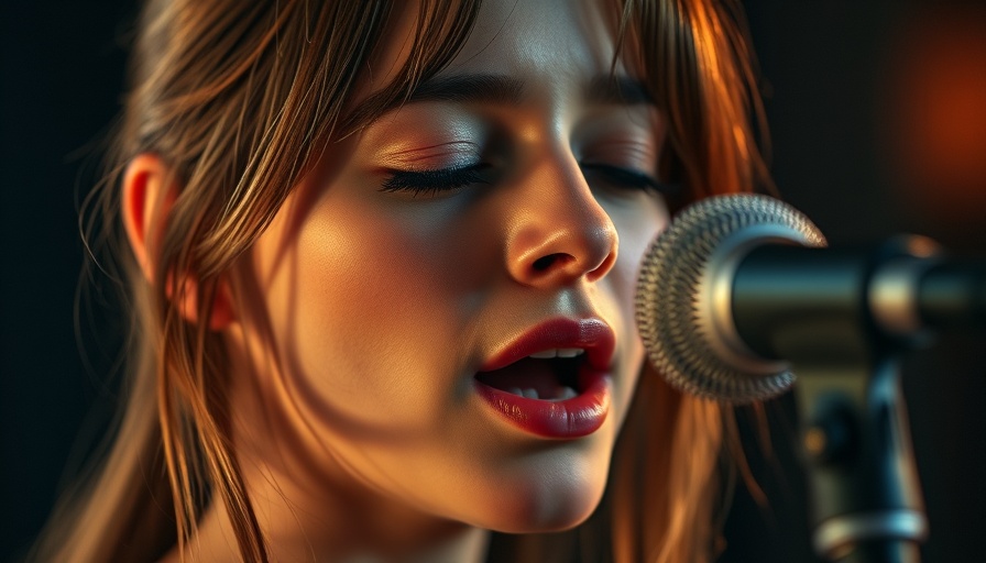 Clairo Charm: young musician singing with emotion