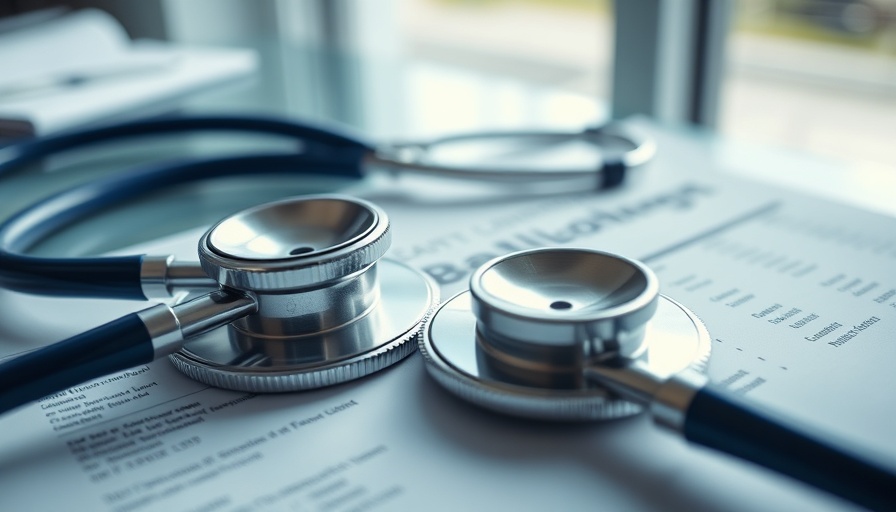 Concierge medicine billing statement with stethoscope.