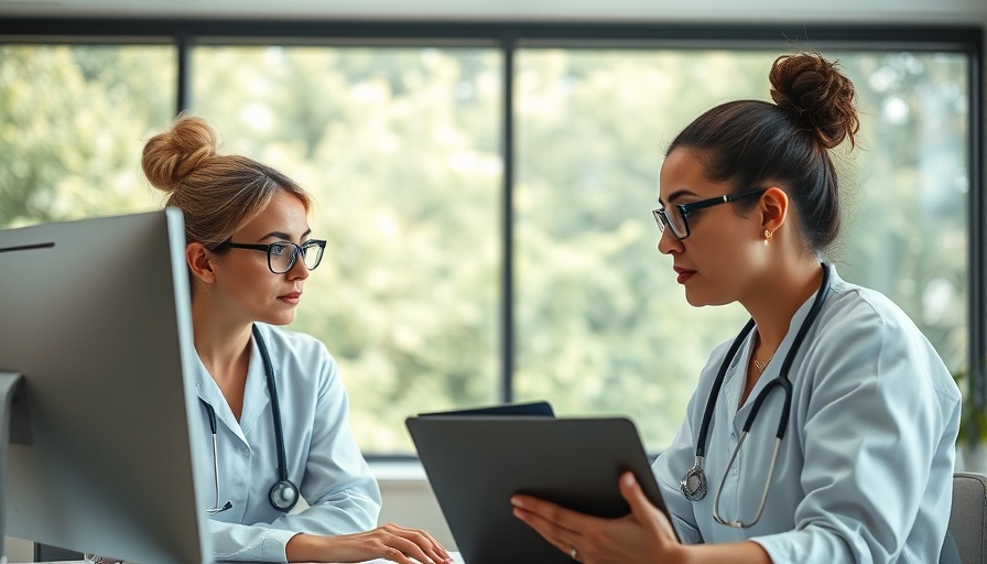 Medical coding professionals focusing on computer data.