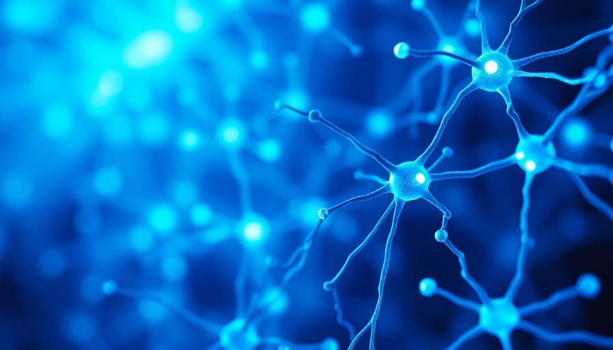 Innovative ALS stem cell therapy abstract neural design.