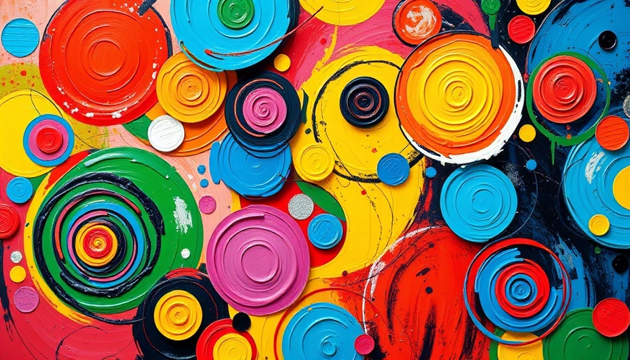 Colorful abstract art resembling AI video editing dynamics.
