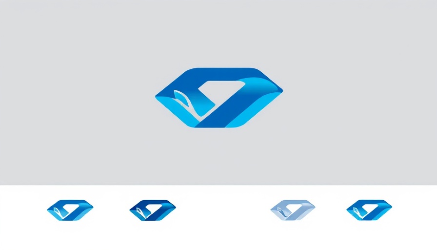 Simple blue and gray logo design