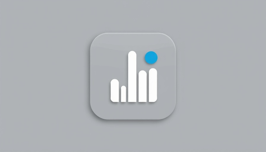 Abstract gray icon with white and blue design