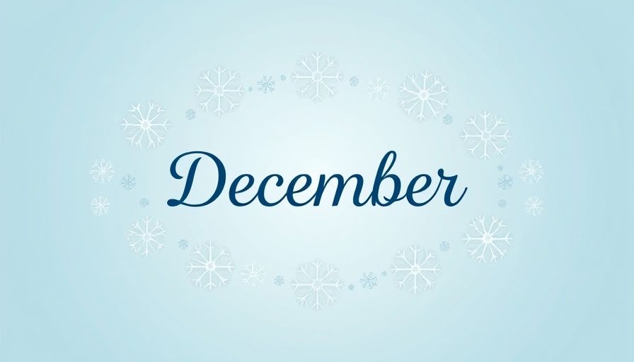 December text with snowflakes, promoting patient engagement
