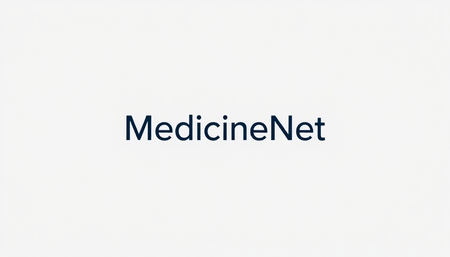 Minimalistic MedicineNet logo design on white background.