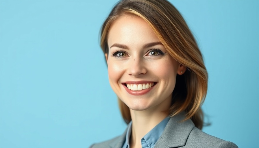Professional woman smiling, related to medical debt reporting.