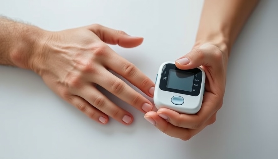 Medical bias concept with pulse oximeter test on diverse skin tone.