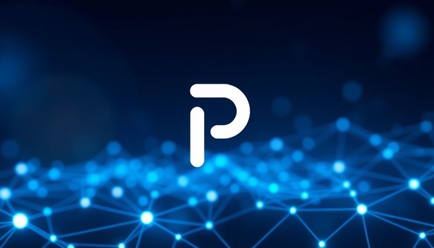 AI-driven cancer therapy logo on a networked background