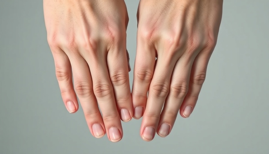 Hands showing Raynaud's treatment symptoms.