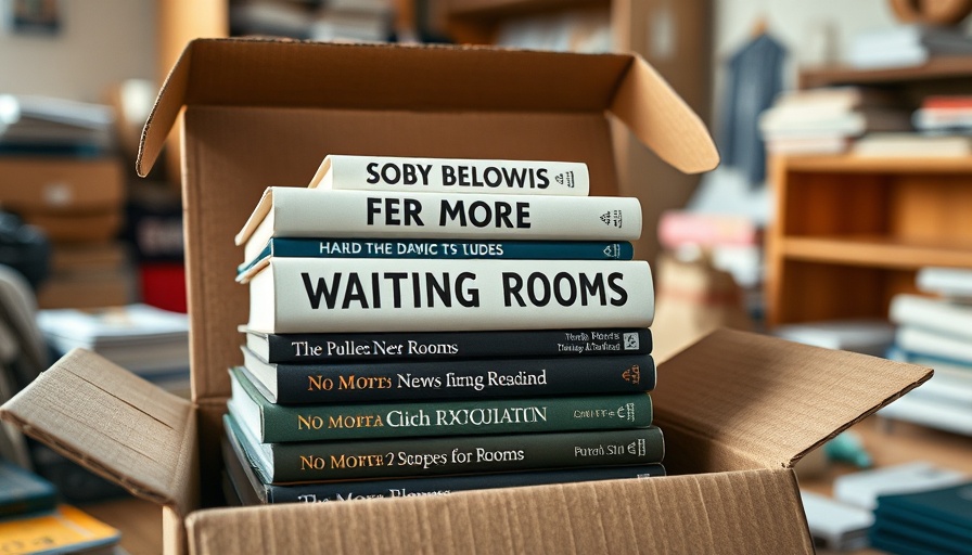 Books on career transition in an open box, change and growth theme.