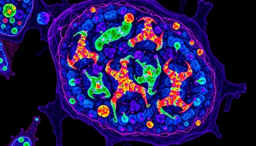Microscopic view of cellular structures showcasing explant technique.