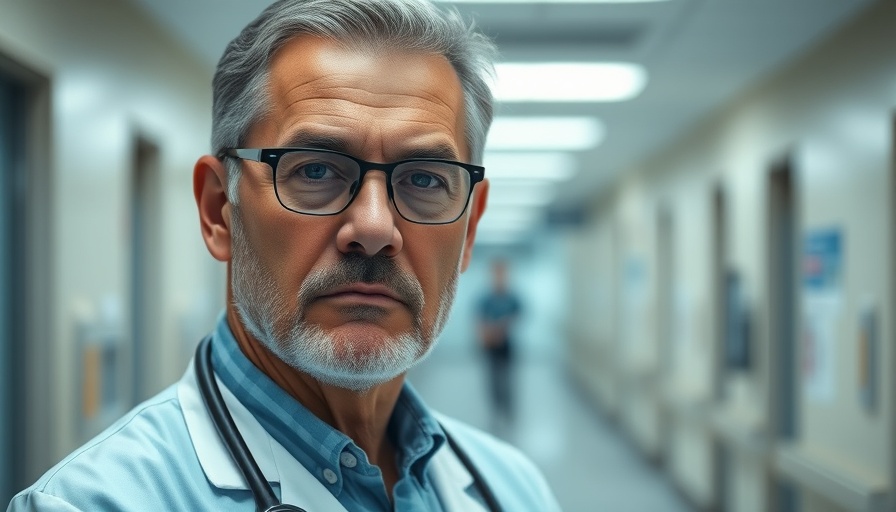Doctor in hospital corridor related to transplant treatment for diabetes.