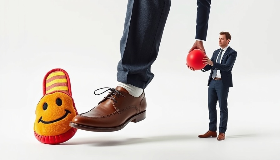 Juxtaposed professional and casual footwear with contemplative man, work-life integration.
