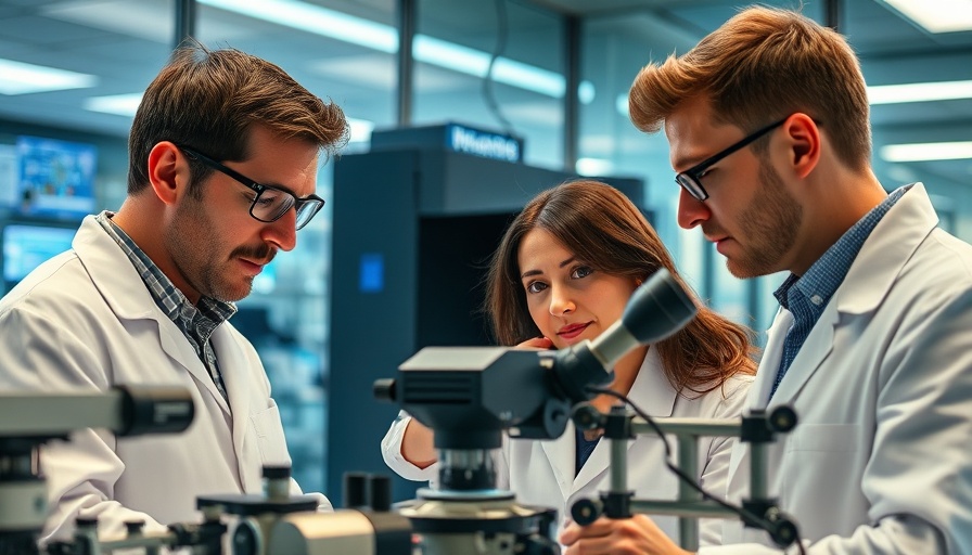 Scientists analyzing GaToroid equipment in lab setting.