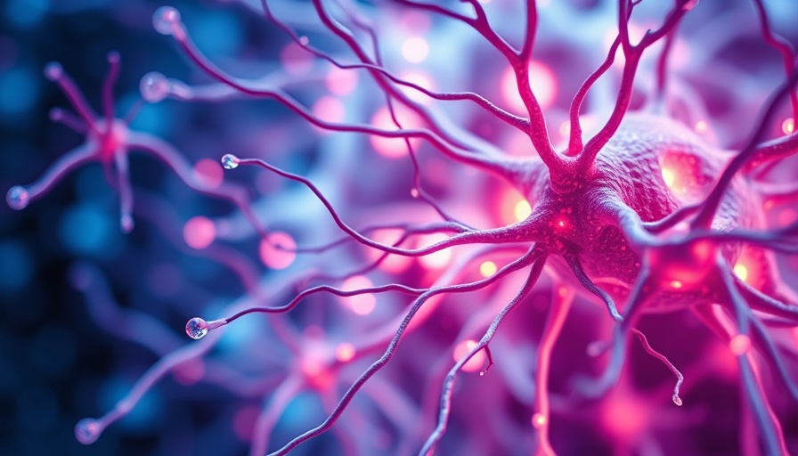 Abstract depiction of Landau-Kleffner Syndrome, neural connections visualization.
