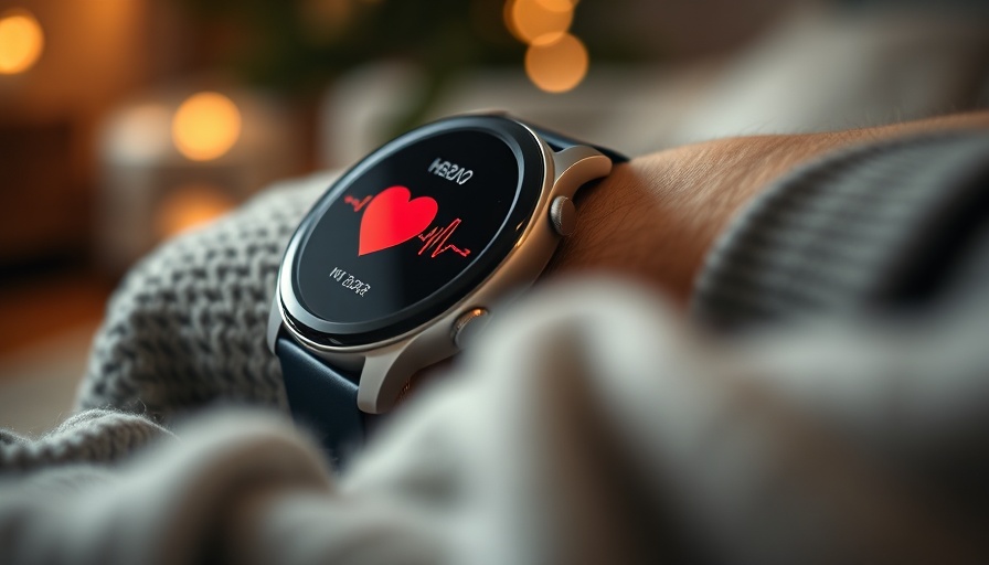 Smartwatch displaying heart rate for heart health monitoring.