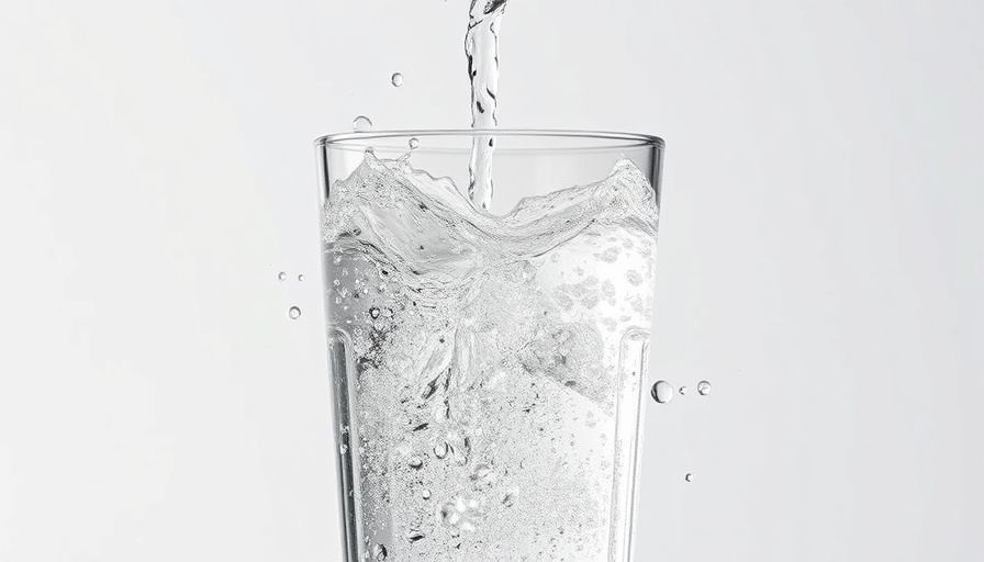 Crystal clear sparkling water for weight loss benefits.