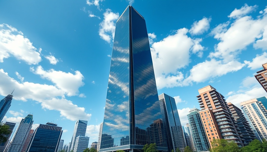 Austin skyscraper towering over cityscape under cloudy sky.
