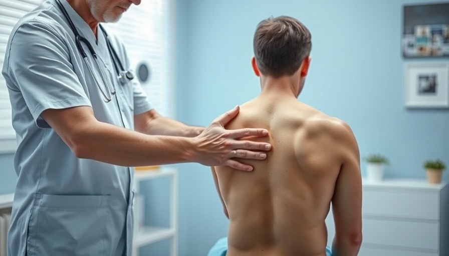 Lifestyle care back examination in clinical setting