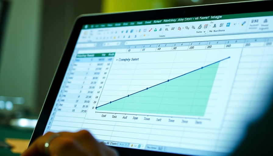 Excel spreadsheet with correlation chart using CORREL function, data analysis.