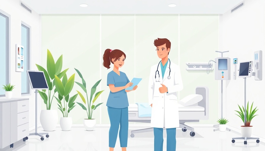 AHA Advocacy Agenda hospital scene illustration