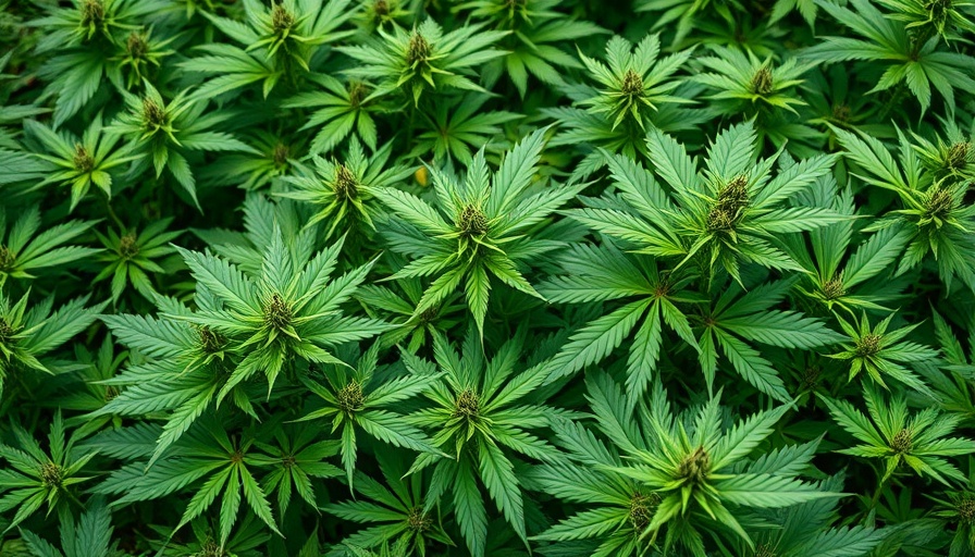 Vibrant cannabis plants growing naturally for pain management.