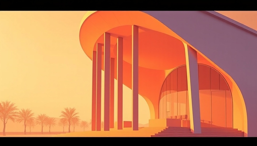 Artistic depiction of Anandaloy Centre structure.