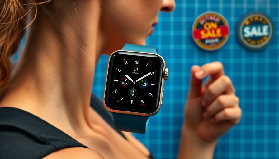 Apple Watch Series 10 sleek design on sale ad.