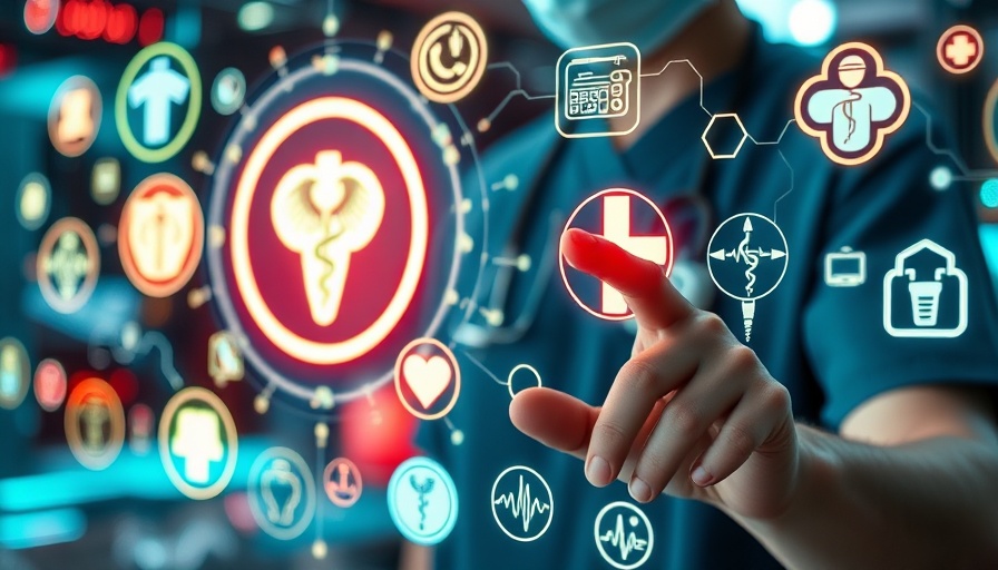 Healthcare professional engaging with digital healthcare financial technology.