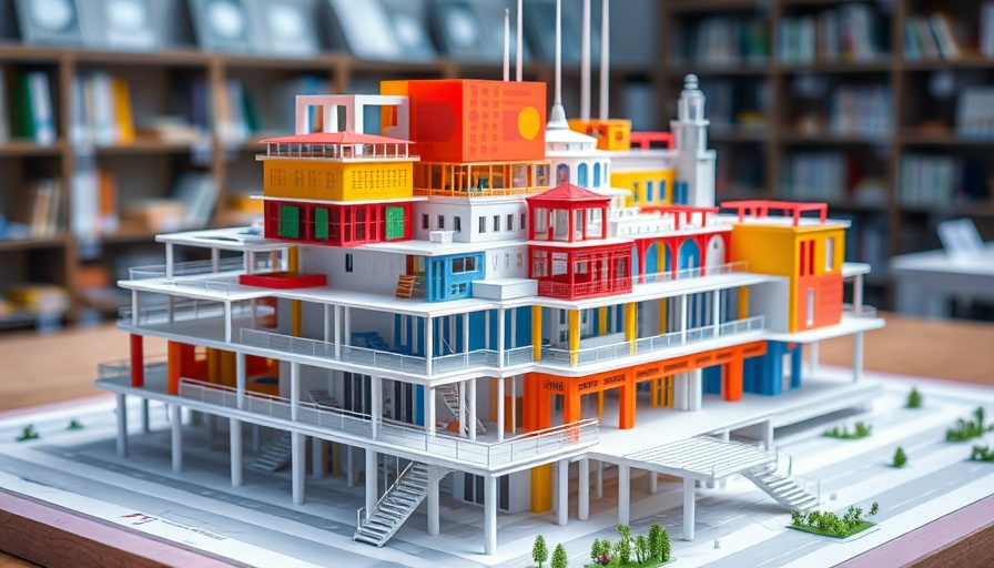 Architectural model at Royal Danish Academy, intricate design.