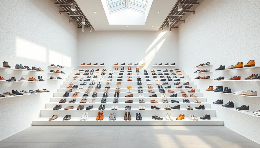 Minimalist Veja store showcasing shoe display with natural lighting.