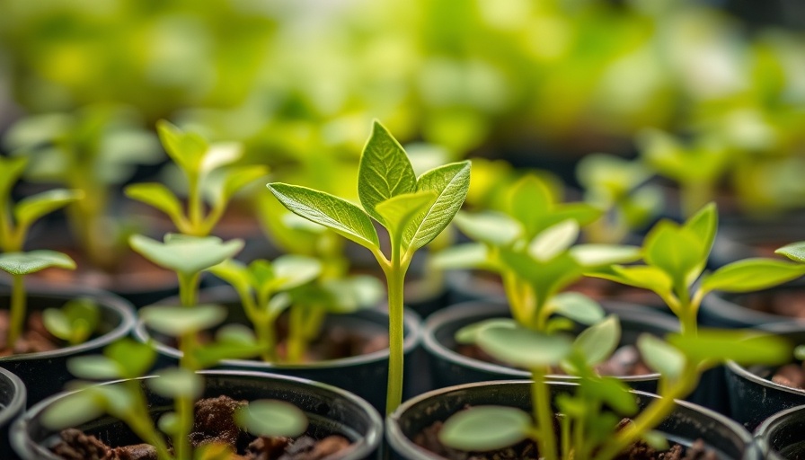 Vibrant seedlings growing indoors, illustrating seed starting